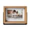 Expressions 4" x 6" Natural Wood Frame with Mat in Metal Base by Studio Décor®